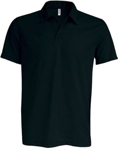 PA482 férfi rövid ujjú galléros sprtpóló Proact, Black-XL