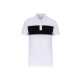 PA493 rövid ujjú galléros unisex sprtpóló kontrasztos betéttel Proact, White/Black-4XL