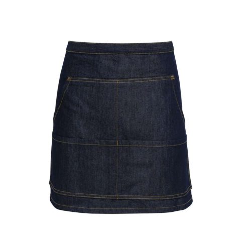 PR125 antikolt rövid farmerkötény sok zsebbel Premier, Indigo Denim-U