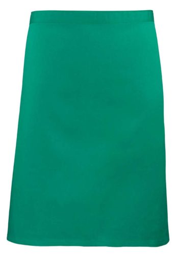 PR151 COLOURS félhosszú kötény, 90 cm hosszú megkötő pántokkal Premier, Emerald-U