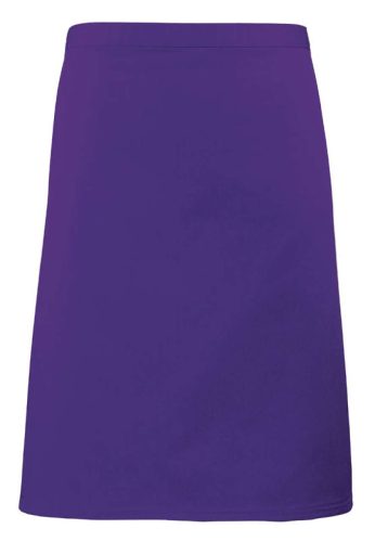 PR151 COLOURS félhosszú kötény, 90 cm hosszú megkötő pántokkal Premier, Purple-U