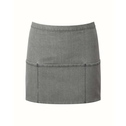 PR155 COLOURS rövid pultos kötény három tabletbarát zsebbel Premier, Grey Denim-U