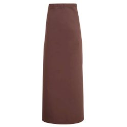   PR169 derekas hosszú bisztró kötény (100cmX100cm) Premier, Brown-U