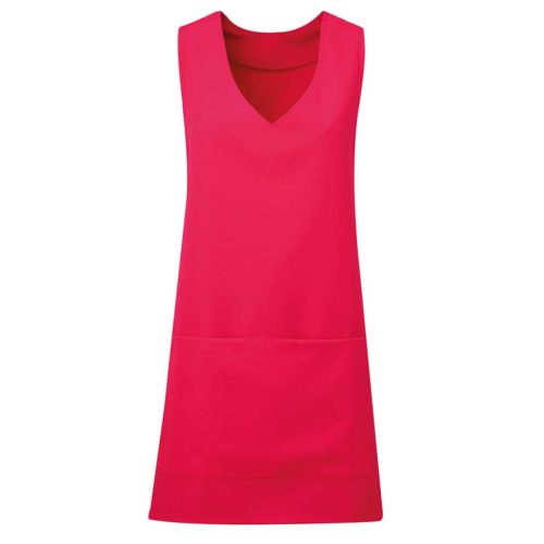 PR177 Női V-nyakú belebújós tunika zsebekkel Premier, Hot Pink-L/XL