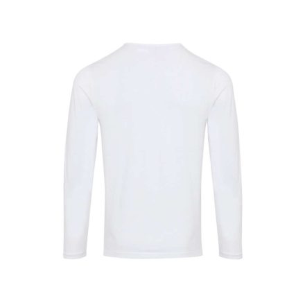 PR218 férfi gombos nyakú felgombolható hosszú ujjú sztreccspóló Premier, White-3XL