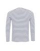 PR218 férfi gombos nyakú felgombolható hosszú ujjú sztreccspóló Premier, White/Navy-2XL