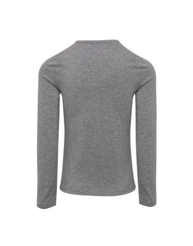 PR318 Női gombos nyakú felgombolható hosszú ujjú sztreccspóló Premier, Grey Marl-XL