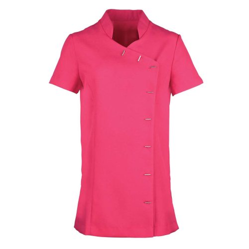 PR682 női tunika elöl aszimmetrikus gombolással Premier, Hot Pink-2XL