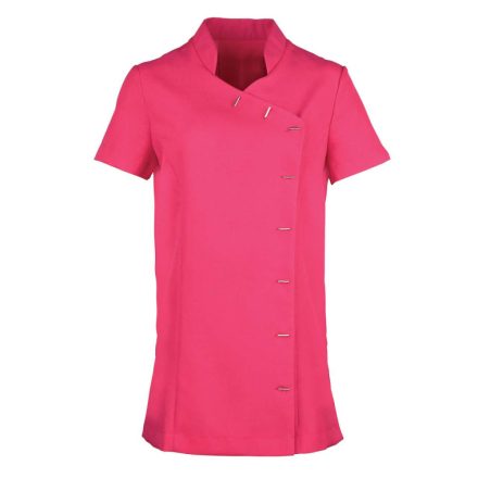 PR682 női tunika elöl aszimmetrikus gombolással Premier, Hot Pink-S