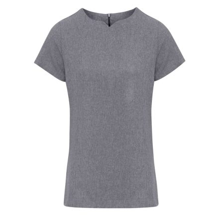 PR688 oldalzsebes lekerekített V-nyakú tunika Premier, Grey Heather-5XL