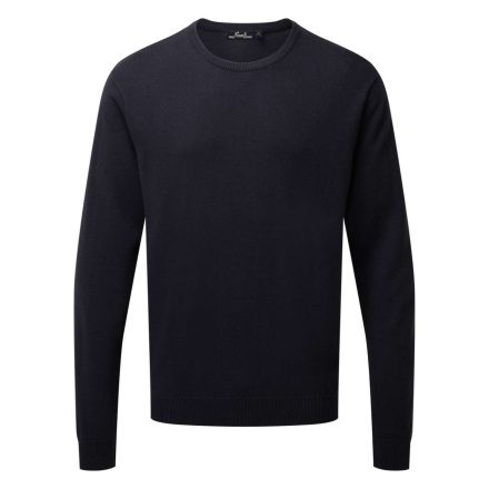 PR692 finom kötésű kereknyakú férfi pulóver Premier, Navy-2XL