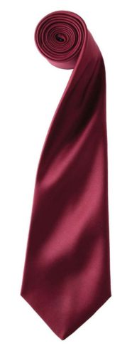 PR750 szatén 144 cm-es férfi nyakkendő Premier, Burgundy-U