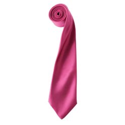   PR750 szatén 144 cm-es férfi nyakkendő Premier, Hot Pink-U