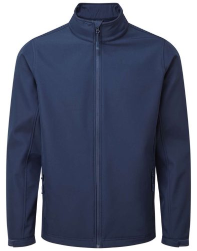 PR810 férfi softshell galléros dzseki elől végig cipzárral Premier, Navy-4XL