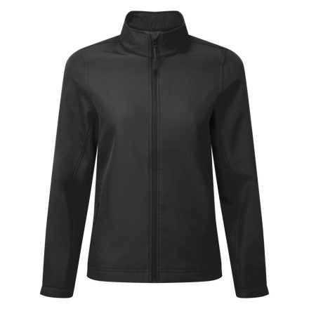 PR812 karcsusított Női softshell dzseki elől végig cipzárral Premier, Black-2XL