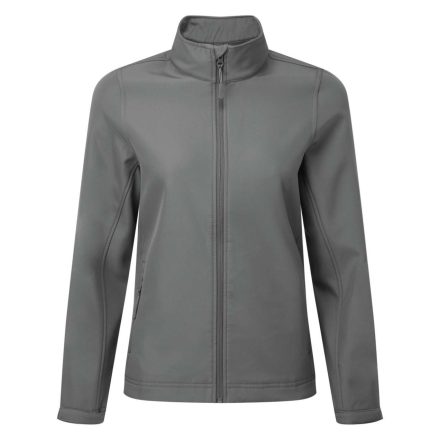 PR812 karcsusított Női softshell dzseki elől végig cipzárral Premier, Dark Grey-2XL