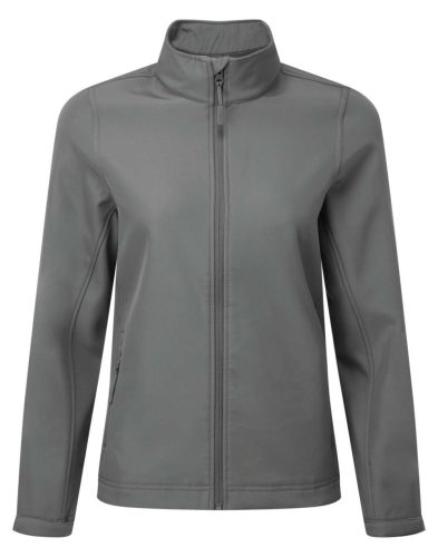 PR812 karcsusított Női softshell dzseki elől végig cipzárral Premier, Dark Grey-XL