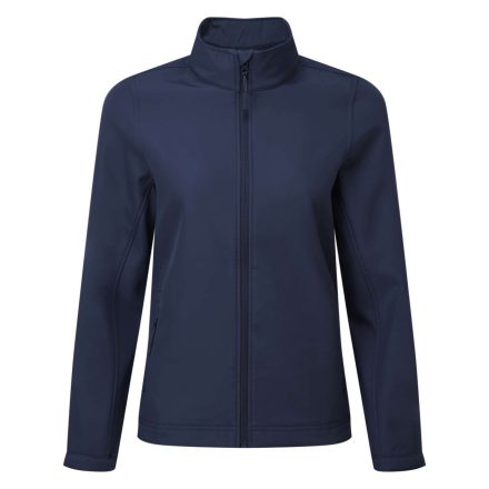 PR812 karcsusított Női softshell dzseki elől végig cipzárral Premier, Navy-2XL