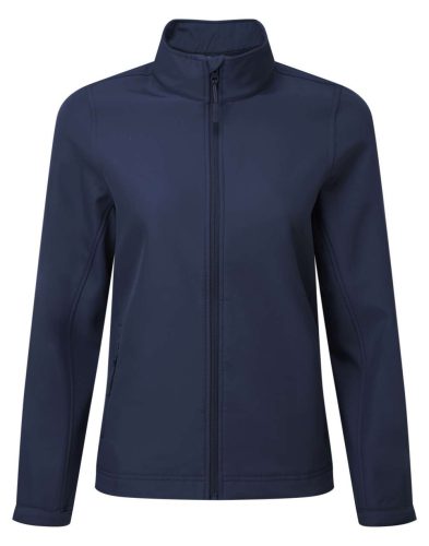 PR812 karcsusított Női softshell dzseki elől végig cipzárral Premier, Navy-2XL