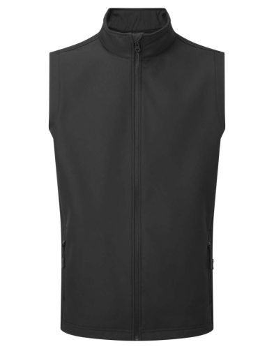 PR814 férfi softshell mellény cipzáras zsebekkel Premier, Black-2XL