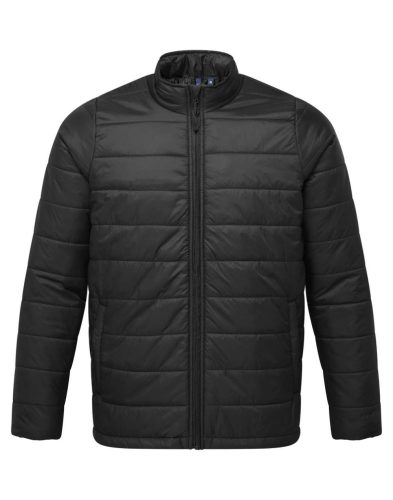 PR817 vízálló bélelt férfi steppelt kabát Premier, Black-2XL