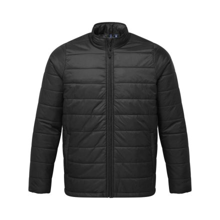 PR817 vízálló bélelt férfi steppelt kabát Premier, Black-4XL