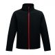 Regatta RETRA628 férfi softshell dzseki, Black/Classic Red