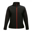 Regatta RETRA629 Női softshell dzseki, Black/Classic Red