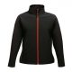 Regatta RETRA629 Női softshell dzseki, Black/Classic Red