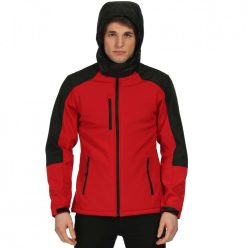   Regatta RETRA650 kapucnis férfi softshell dzseki, Classic Red/Black