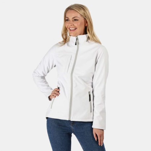 Regatta RETRA689 Női softshell  dzseki, White/Light Steel