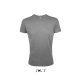 REGENT FIT környakas testhez álló férfi póló, SOL'S SO00553, Grey Melange-2XL