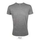 REGENT FIT környakas testhez álló férfi póló, SOL'S SO00553, Grey Melange-2XL