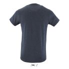 REGENT FIT környakas testhez álló férfi póló, SOL'S SO00553, Heather Denim-2XL