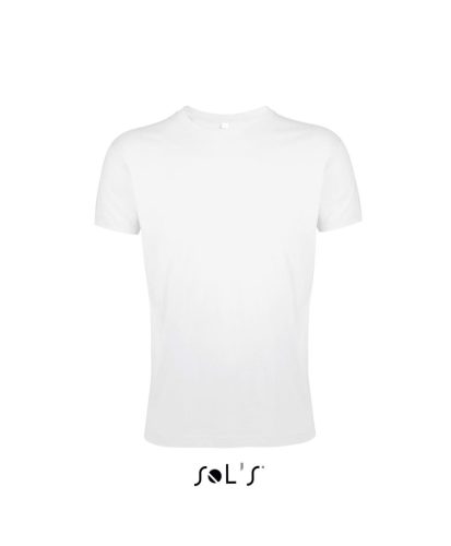 REGENT FIT környakas testhez álló férfi póló, SOL'S SO00553, White-L