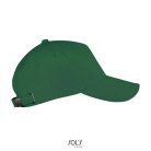 Uniszex pamut 5 paneles baseball sapka, SOL'S SO00594, Bottle Green-U