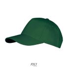 Uniszex pamut 5 paneles baseball sapka, SOL'S SO00594, Bottle Green-U