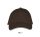 Uniszex pamut 5 paneles baseball sapka, SOL'S SO00594, Chocolate/Beige-U