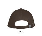 Uniszex pamut 5 paneles baseball sapka, SOL'S SO00594, Chocolate/Beige-U