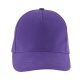 Uniszex pamut 5 paneles baseball sapka, SOL'S SO00594, Dark Purple-U