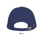 Uniszex pamut 5 paneles baseball sapka, SOL'S SO00594, French Navy-U