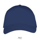 Uniszex pamut 5 paneles baseball sapka, SOL'S SO00594, French Navy-U