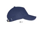 Uniszex pamut 5 paneles baseball sapka, SOL'S SO00594, French Navy/White-U