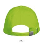 Uniszex pamut 5 paneles baseball sapka, SOL'S SO00594, Lime-U