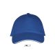 Uniszex pamut 5 paneles baseball sapka, SOL'S SO00594, Royal Blue/White-U