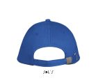 Uniszex pamut 5 paneles baseball sapka, SOL'S SO00594, Royal Blue/White-U