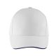 Uniszex pamut 5 paneles baseball sapka, SOL'S SO00594, White/French Navy-U