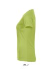 Női raglános rövid ujjú sport póló, SOL'S SO01159, Apple Green-2XL