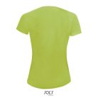 Női raglános rövid ujjú sport póló, SOL'S SO01159, Apple Green-2XL