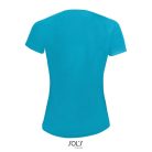 Női raglános rövid ujjú sport póló, SOL'S SO01159, Aqua-2XL